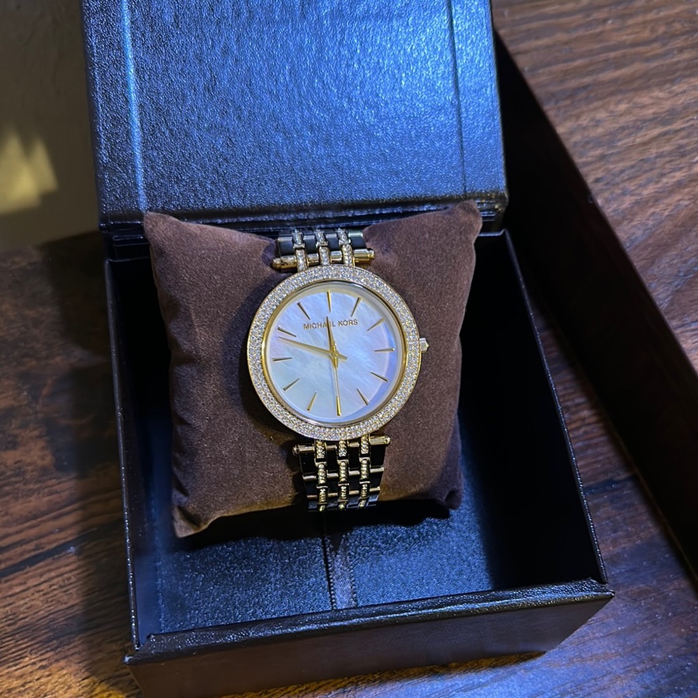 Michael Kors Two-Tone Gold and Silver Watch